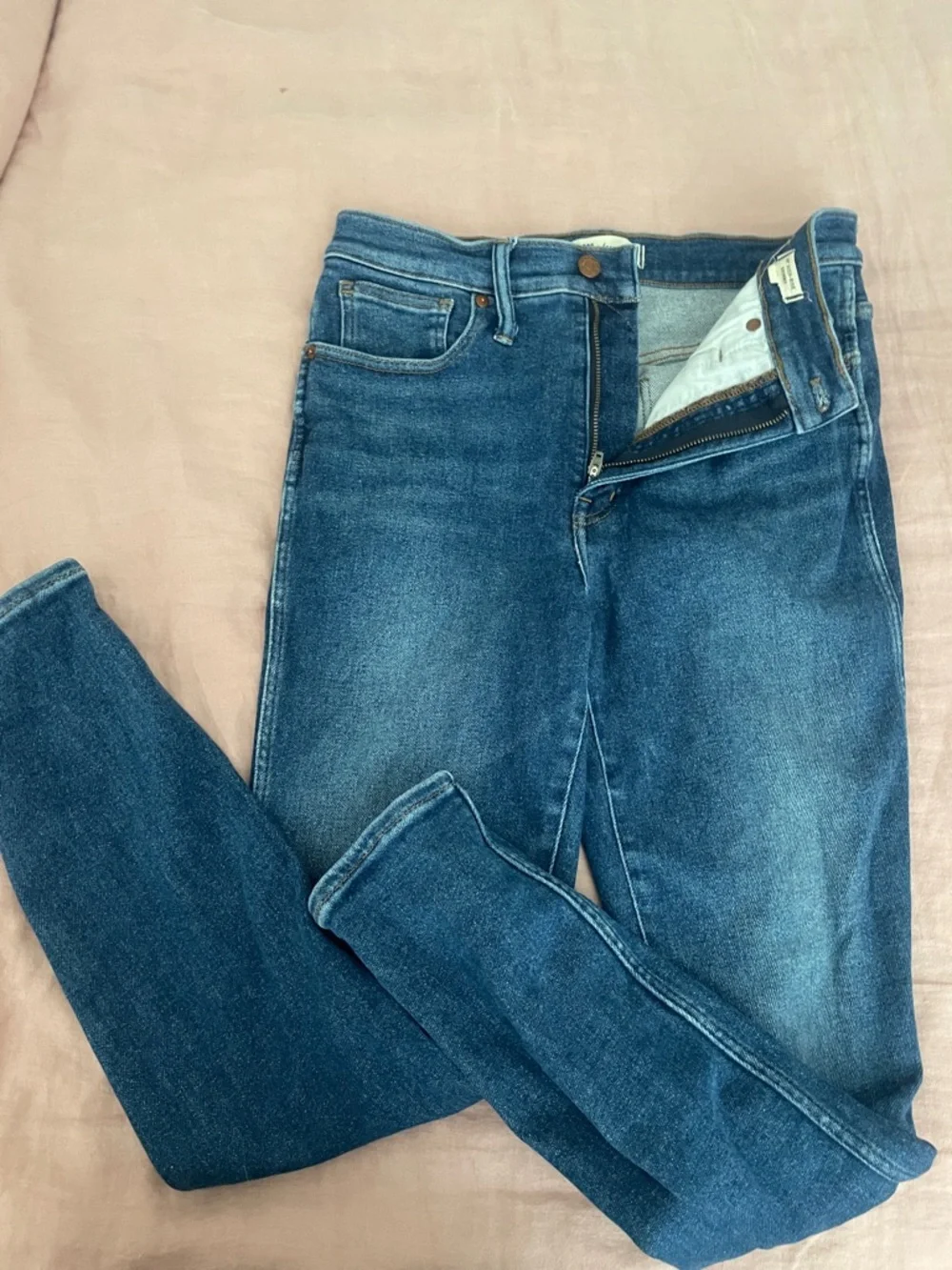 Madewell Indigo Blue High-Rise Women's Jeans - Picture 2 of 3